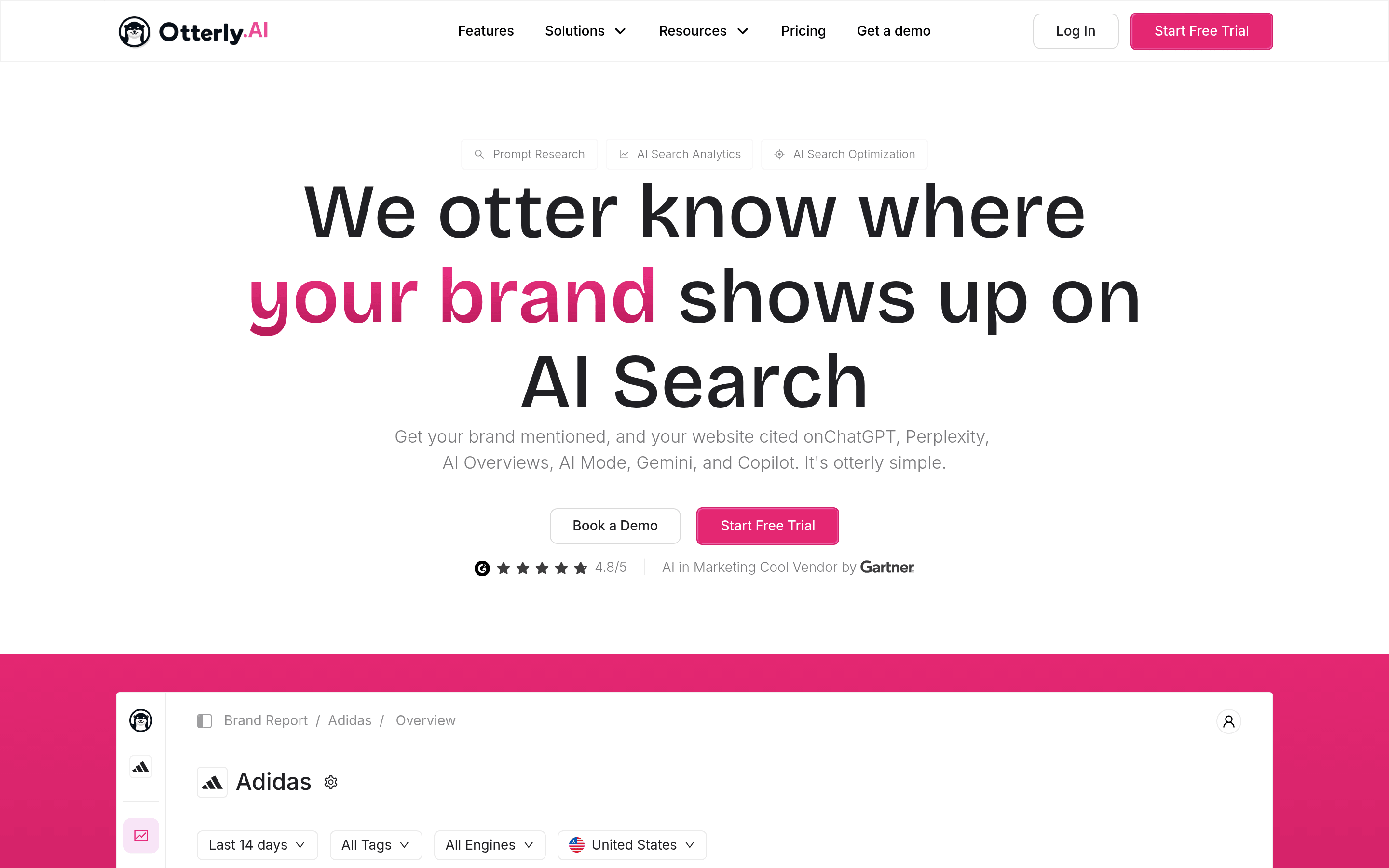 Otterly AI homepage