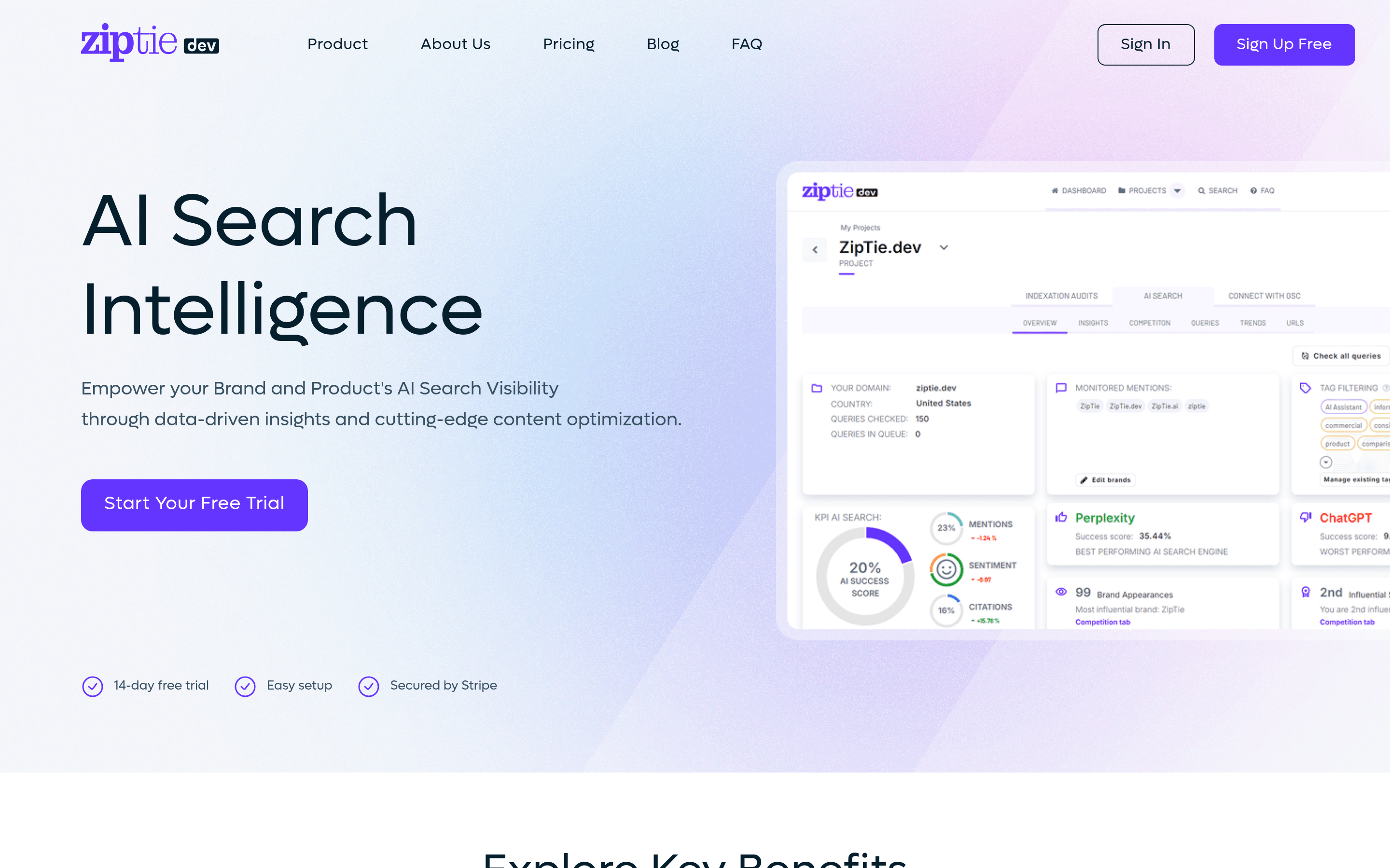 ZipTie homepage