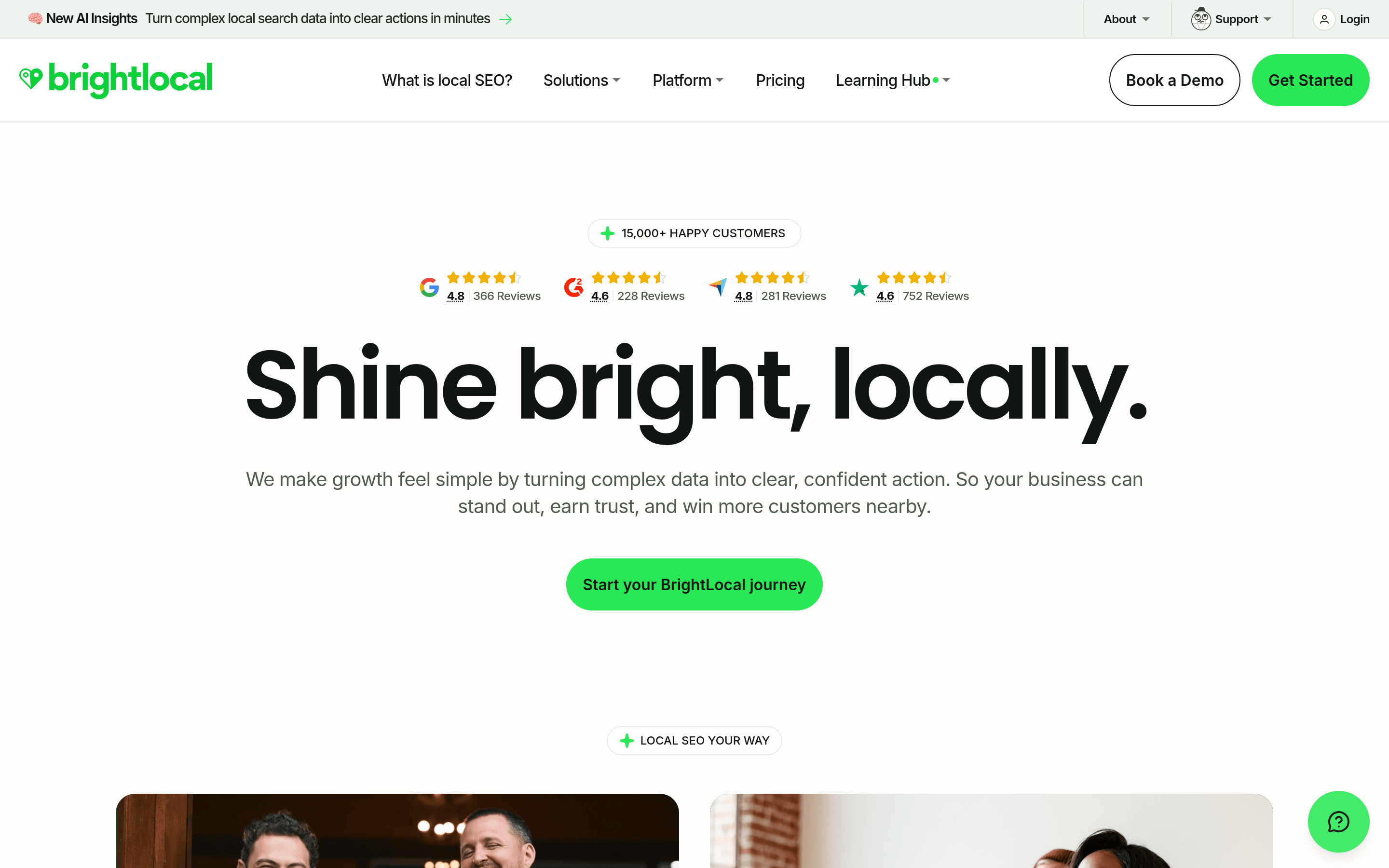 BrightLocal local SEO audit and reporting dashboard