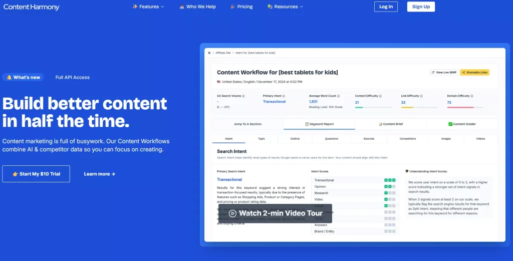 Content Harmony home page