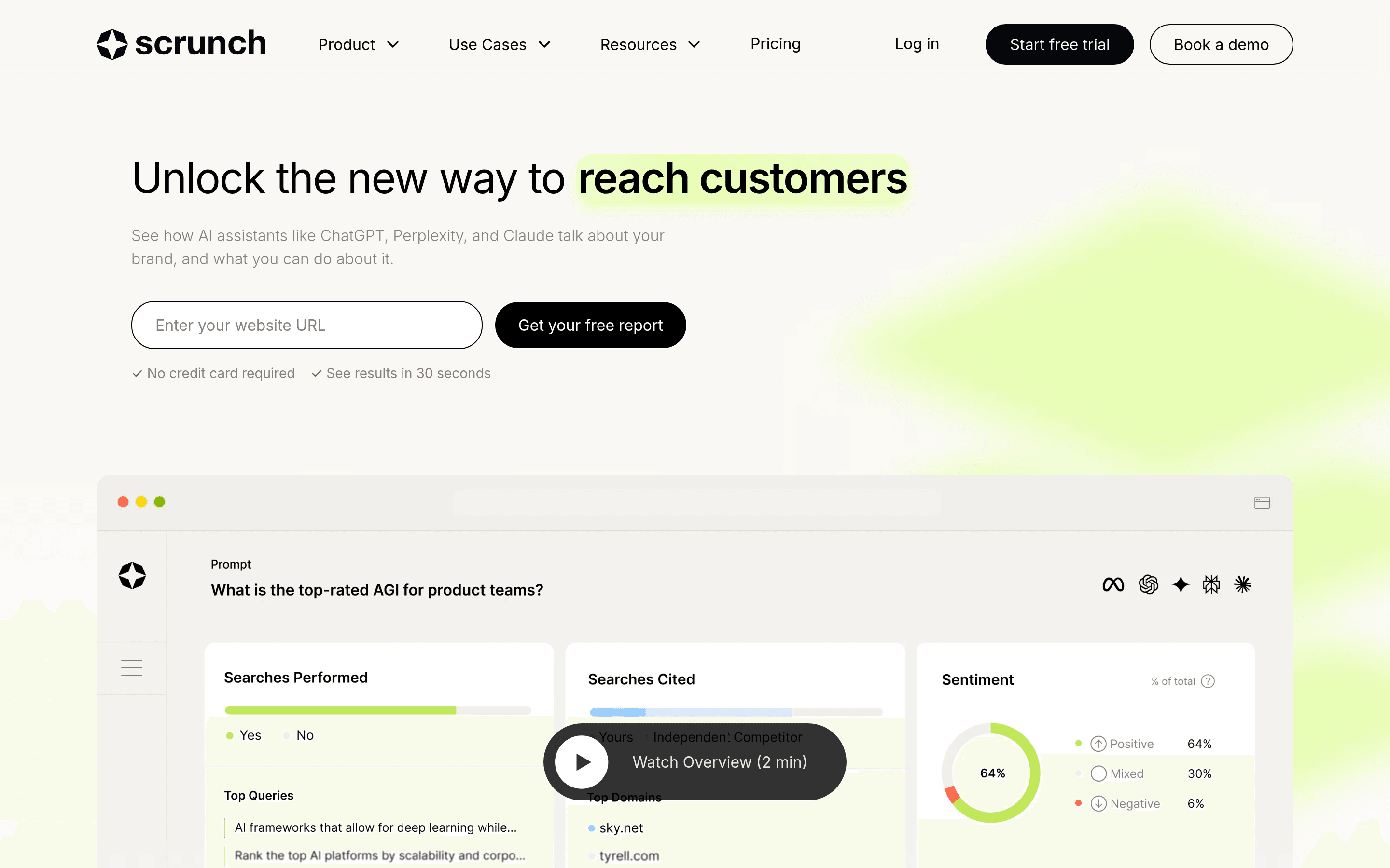 Scrunch AI visibility monitoring and Agent Experience Platform