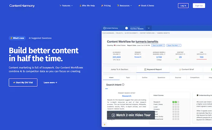 Content Harmony SEO Planning Platform