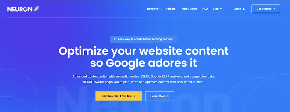 NeuronWriter AI Content Creation Platform
