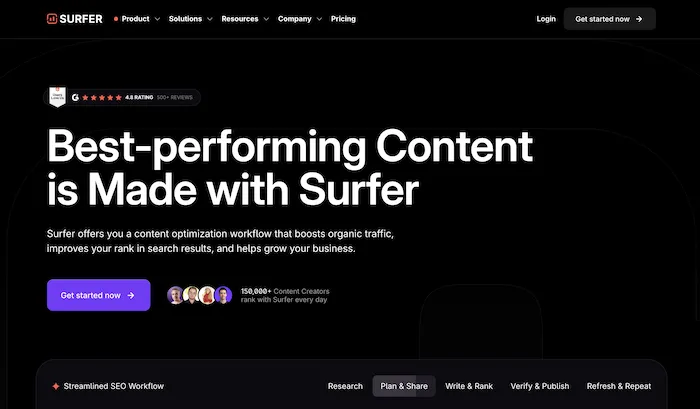Surfer SEO Content Optimization Platform